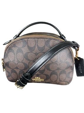 COACH Serena Satchel in Signature Coated Canvas Dome